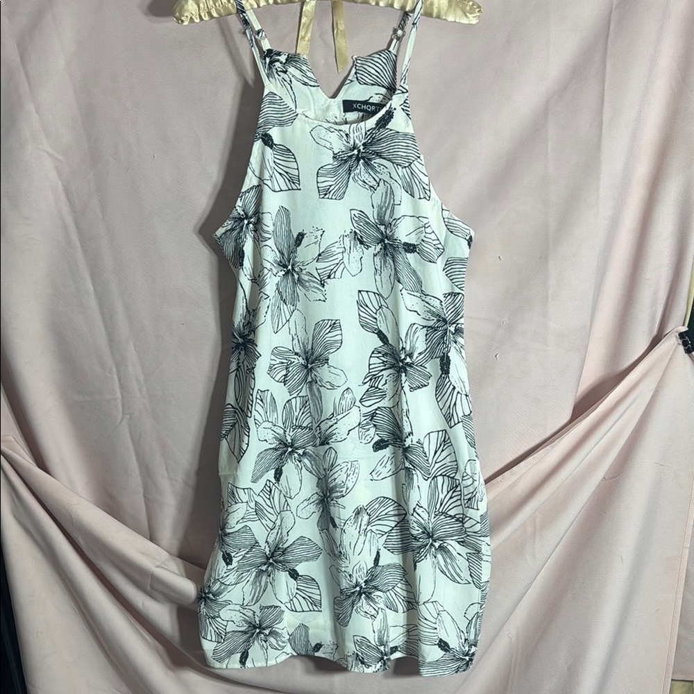 Floral Print Sleeveless Dress